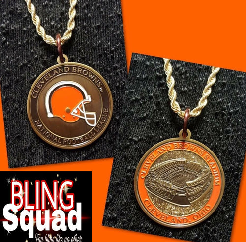 BROWNS DOUBLE SIDE PENDANT