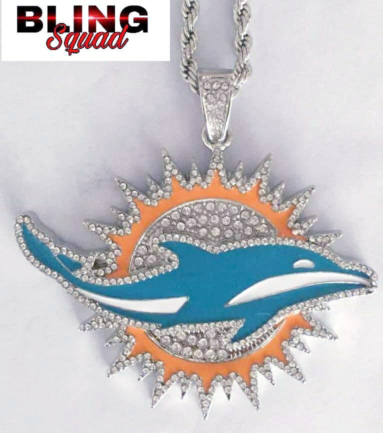 DOLPHIN SILVER TONE LOGO