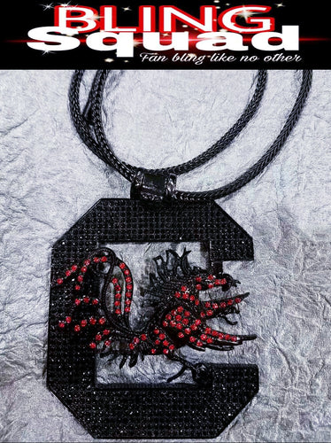 GAMECOCKS  Blk PENDANT