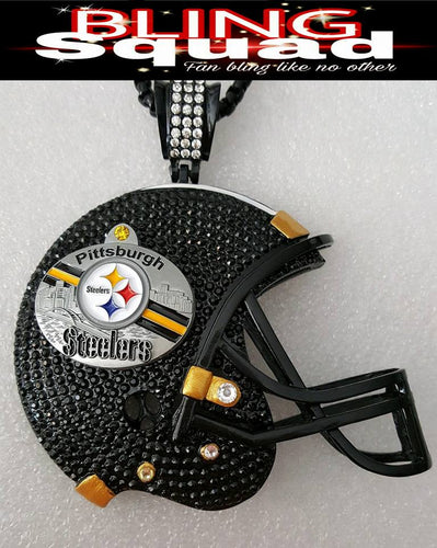 STEELER BLACK STRIPE LRG HELMET