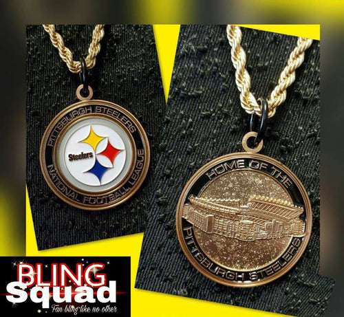 STEELER DOUBLE SIDED MEDALLION