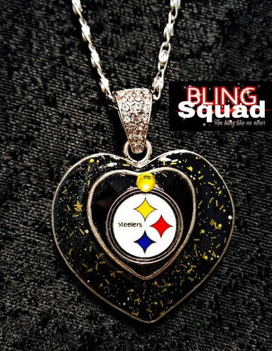 STEELER HEART NECKLACE