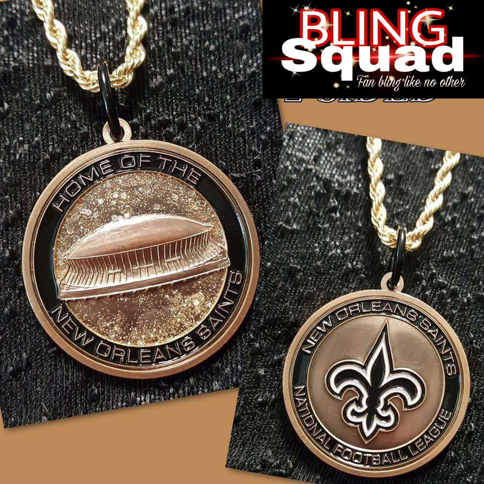 SAINTS DOUBLE SIDED PENDANT