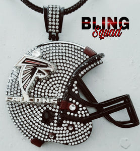 FALCONS CLEAR LRG HELMET