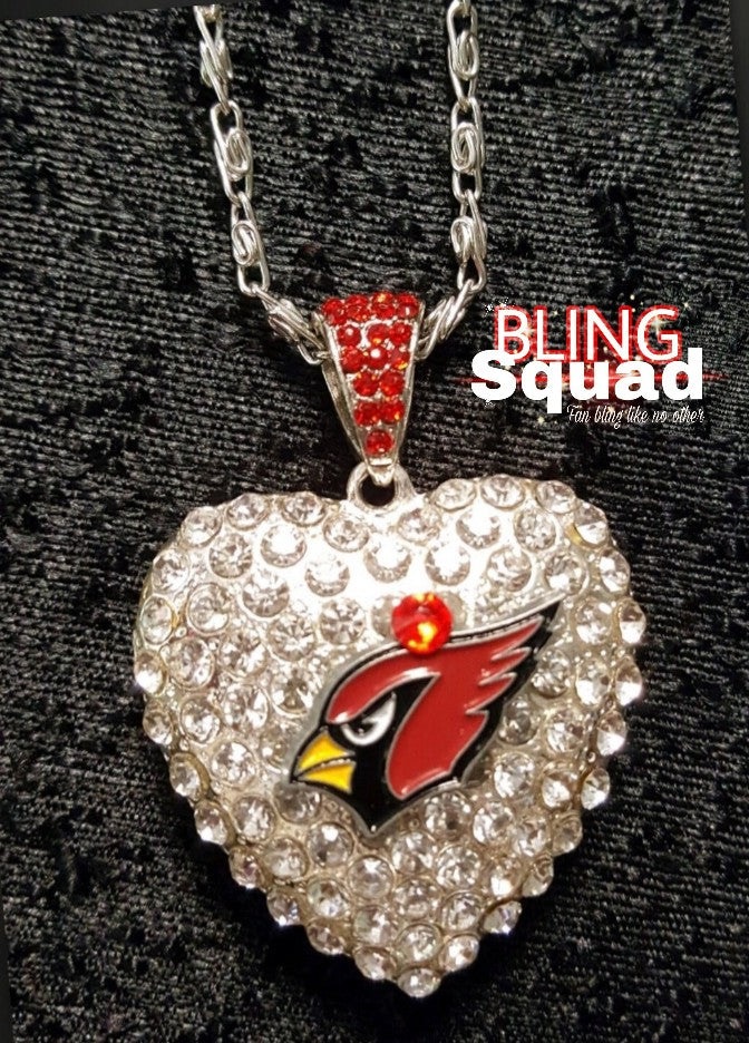 CARDINALS HEART CHARM