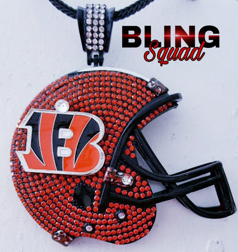 BENGALS  LRG ORG HELMET