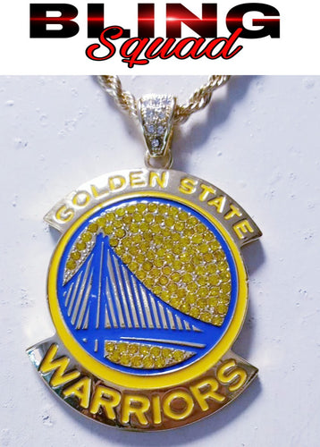 WARRIORS GOLDTONE MEDALLION