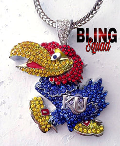 KANSAS  JAYHAWK PENDANT