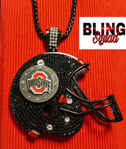 BUCKEYES  BLK LRG HELMET